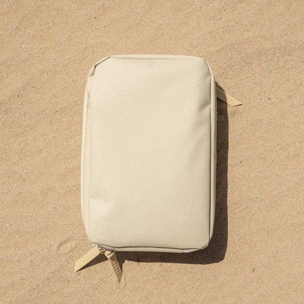 Gravel Explorer Slim Travel Toiletry Bag in Sand